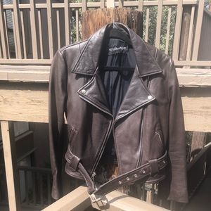 Reformation Leather Motorcycle Jacket